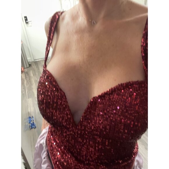 Free People Sparks Fly Sequin Body Suit SZ Medium - Picture 2 of 9